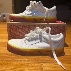 Old skool Vans (Orange, yellow and white)